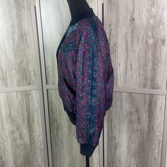 Coach Reversible Ranch Floral Varsity Multicolor Jacket Women's M - Picture 13 of 16